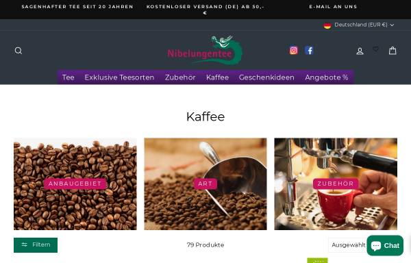 Vorschau von www.nibelungenkaffee.de, Nibelungenkaffee aus Worms