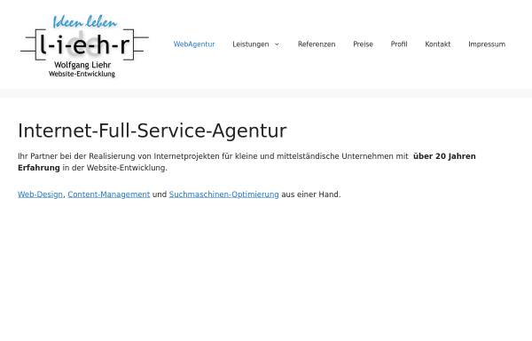 Vorschau von www.l-i-e-h-r.de, W. Liehr - Website-Entwicklung