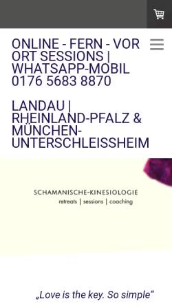 Vorschau der mobilen Webseite www.schamanische-kinesiologie.berlin, Spirituelle Kinesiologie in Berlin