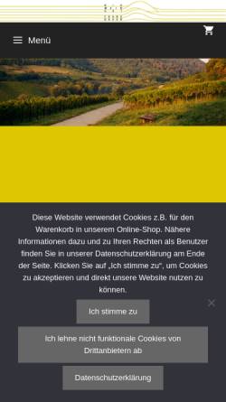 Vorschau der mobilen Webseite biowinzer.de, Meinbiowinzer