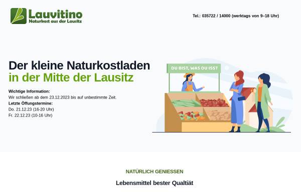 Vorschau von www.lauvitino.de, Lauvitino - Naturkost aus der Lausitz