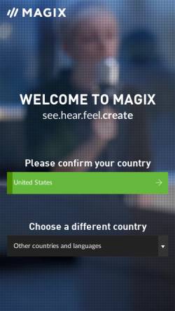 Vorschau der mobilen Webseite www.magix.com, MAGIX Foto Software