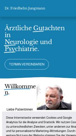 Vorschau der mobilen Webseite www.dr-jungmann.de, Dr. med. Friedhelm Jungmann