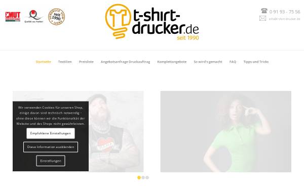 Vorschau von t-shirt-drucker.de, Textildruck Axel Bauer
