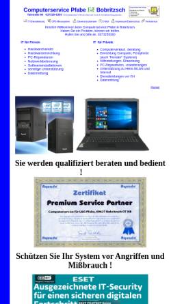Vorschau der mobilen Webseite www.cslg-pfabe.de, Computerservice Pfabe