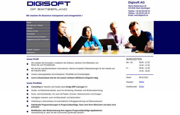 Vorschau von www.digisoft.ch, Digisoft AG