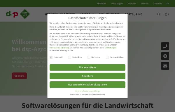 Vorschau von www.dsp-agrosoft.de, dsp-Agrosoft GmbH