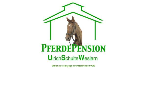 Vorschau von www.pferdepension-usw.de, Pferdepension Ulrich Schulte Weslarn