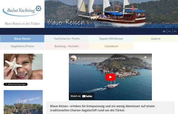 Vorschau von www.bulut-yachting.com, Blaue Reisen - die Türkei auf eine andere Art erleben