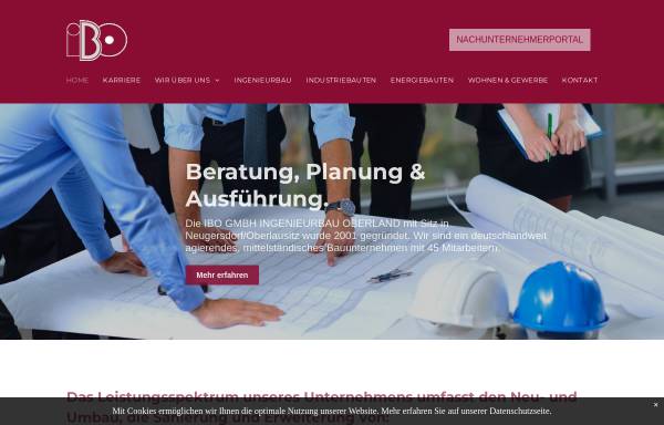 Vorschau von www.ibo-bauunternehmung.de, IBO GmbH
