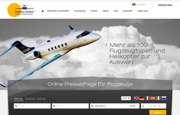 Vorschau von www.aviation-broker.com, Business Jet