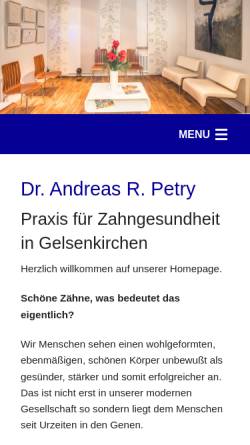Vorschau der mobilen Webseite dr-petry.de, Dr. Andreas Petry