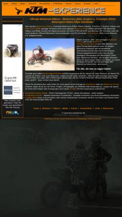 Vorschau der mobilen Webseite www.ktm-experience.de, Motocross Community