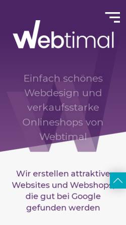 Vorschau der mobilen Webseite www.webtimal.ch, Webtimal GmbH