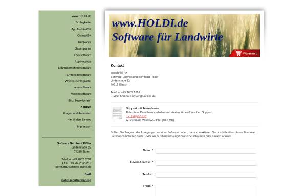 Vorschau von www.holdi.de, holdi.de - Software B. Rißler