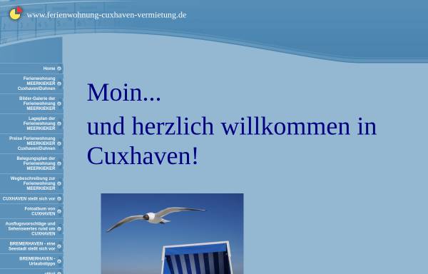 Vorschau von www.ferienwohnung-cuxhaven-vermietung.de, Meerblick-Ferienwohnung in Cuxhaven