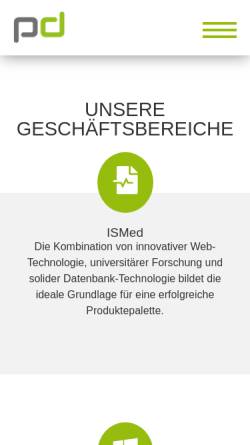 Vorschau der mobilen Webseite protecdata.ch, ProtecData AG
