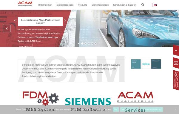 Vorschau von acam.at, Acam Systemautomation GmbH