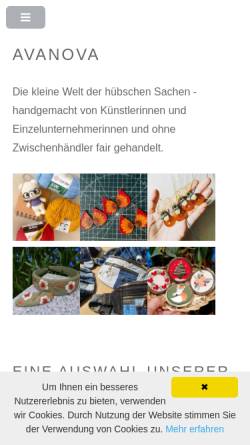 Vorschau der mobilen Webseite avanova.at, Avanova