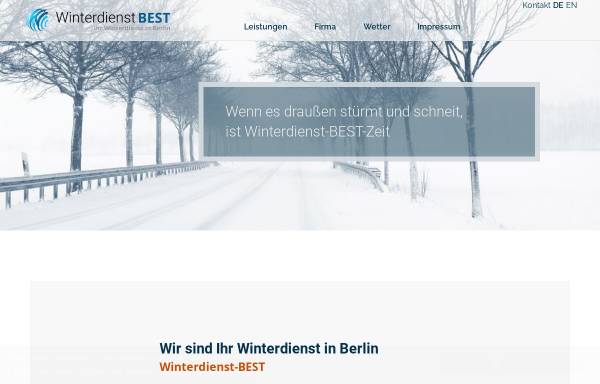 Vorschau von www.winterdienst-best.de, Winterdienst BEST, Ihr Winterdienst in Berlin