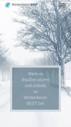 Vorschau der mobilen Webseite www.winterdienst-best.de, Winterdienst BEST, Ihr Winterdienst in Berlin