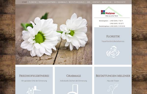 Vorschau von www.blumen-melzner.de, Blumen-Melzner