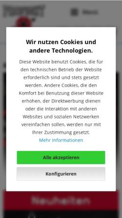 Vorschau der mobilen Webseite www.profightshop.de, Profightshop