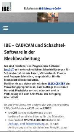 Vorschau der mobilen Webseite www.ibe-software.de, IBE Software GmbH