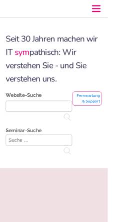 Vorschau der mobilen Webseite www.symplasson.de, Symplasson Informationstechnik GmbH