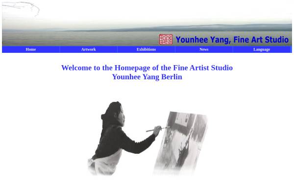 Vorschau von www.yangyounhee.com, Online Präsentation der Künstlerin YounHee Yang