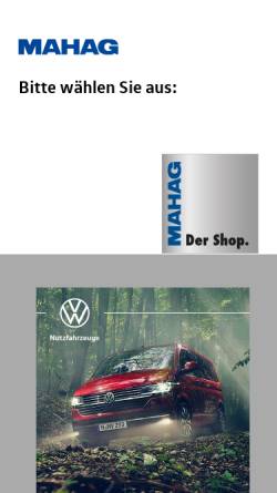 Vorschau der mobilen Webseite www.mahag-shop.de, MAHAG-Shop - die beste Adresse für Camping, Freizeit und Zubehör