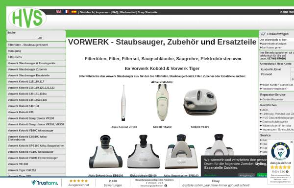 Vorschau von www.hvs-shopping.de, Handelsvertretung Stiefel HVS