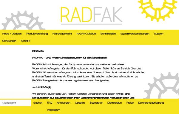 Vorschau von www.radfak.de, Radfak