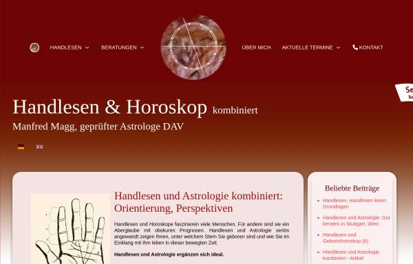 Vorschau von www.handlesen.de, Handlesen.de