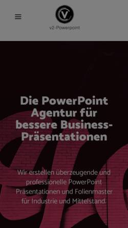 Vorschau der mobilen Webseite v2-Powerpoint.de, Innovative PowerPoint-Präsentationen