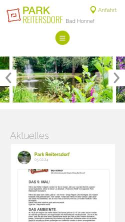 Vorschau der mobilen Webseite reitersdorf.de, Park Reitersdorf in Bad Honnef