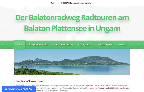Vorschau von www.balatonradweg.com, UTS Touristik, Sandor Kakuk
