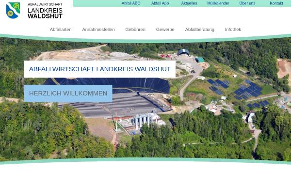 Vorschau von www.abfall-landkreis-waldshut.de, Abfallwirtschaft Landkreis Waldshut