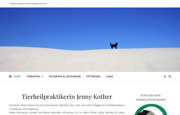 Vorschau von thpjk.de, Tierheilpraktikerin Jenny Kother
