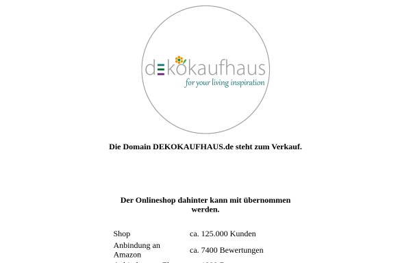 Vorschau von www.dekokaufhaus.de, Dekokaufhaus