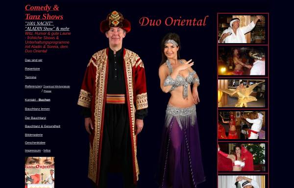 Vorschau von duo-oriental.de, Duo Oriental - Orientalischer Tanz in Sachsen