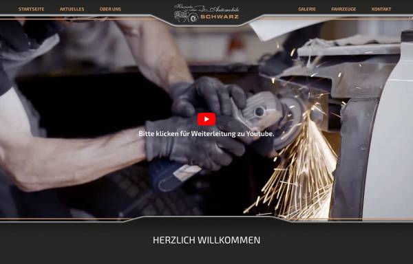 Vorschau von www.oldtimer-schwarz.de, Klassische Automobile Schwarz - die Werkstatt für Ihren Klassiker