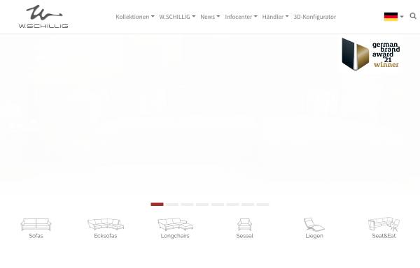 Vorschau von www.schillig.de, W.SCHILLIG: Hochwertige Polstermöbel und Ledermöbel