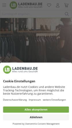 Vorschau der mobilen Webseite www.ladenbau.de, Blickfang - Innenausbau und Ladenbau