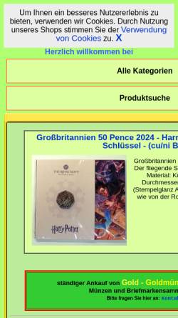 Vorschau der mobilen Webseite www.muenzen-am-dom.de, Briefmarken & Münzen am Dom