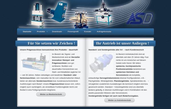 Vorschau von www.asd-gmbh.de, ASD Automation und Sondermaschinenbau GmbH