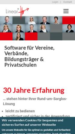Vorschau der mobilen Webseite www.linear-software.de, Linear Software GmbH