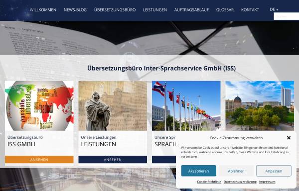 Vorschau von www.inter-sprachservice.de, Inter-Sprachservice - Übersetzungsbüro für Lokalisierungen