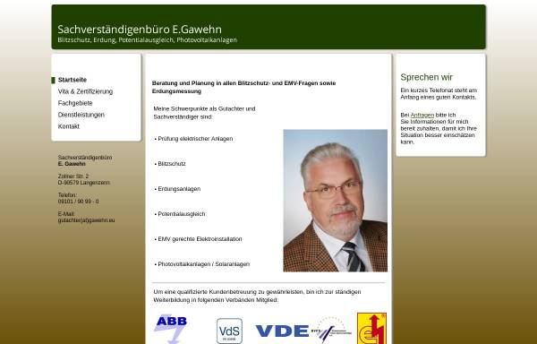 Eberhard Gawehn - Sachverständigenbüro für elektrotechnische Anlagen