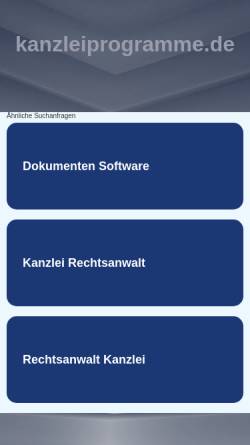 Vorschau der mobilen Webseite www.kanzleiprogramme.de, Jutta Weis